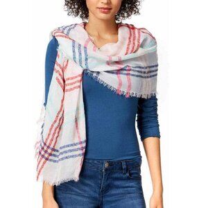 Inc International Concepts Colored Up Plaid Wrap NWT